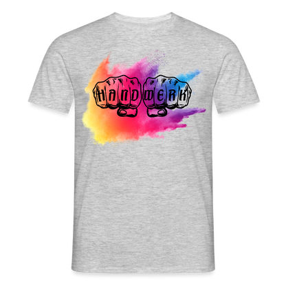 Unisex T-Shirt "Holy-Handwerk" Grau meliert Männer T-Shirt