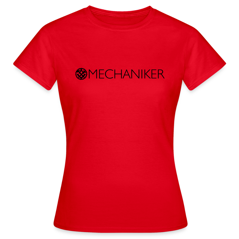 Frauen T-Shirt "Mechaniker" Rot Frauen T-Shirt