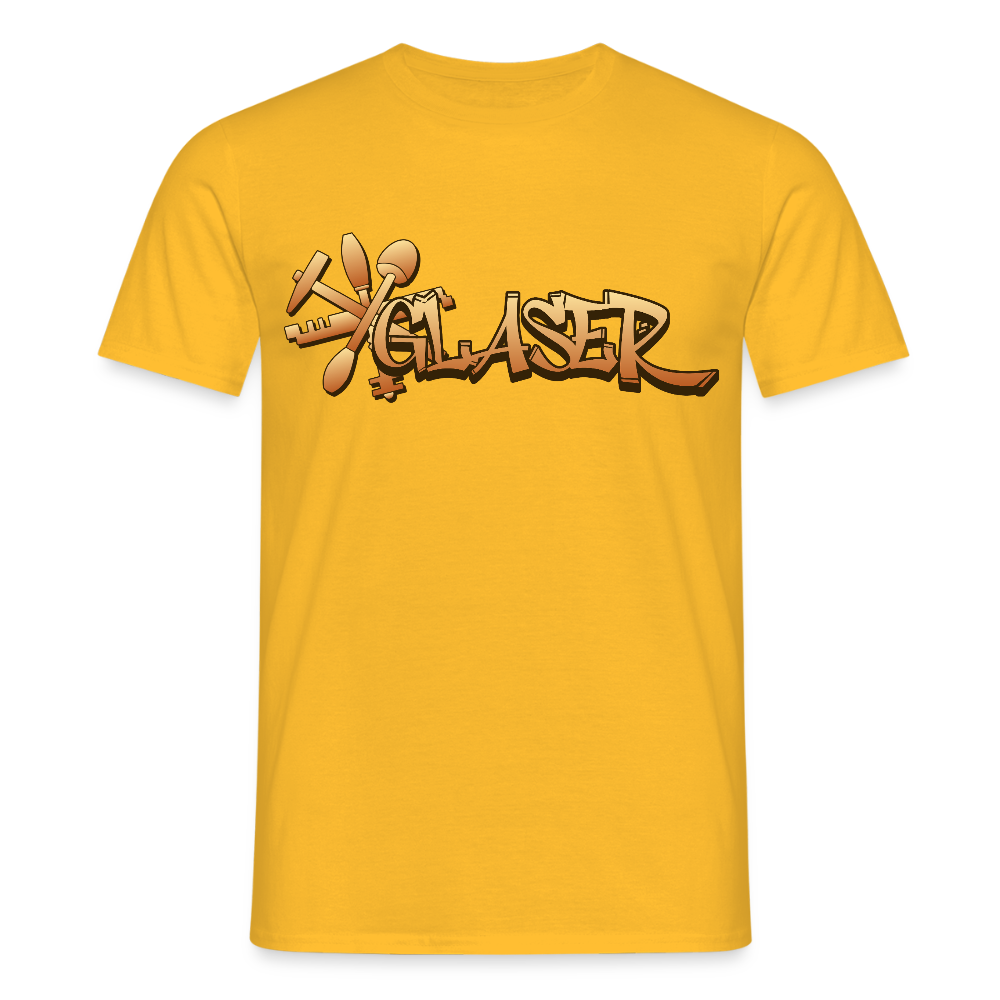 Unisex T-Shirt "Glaser" Gelb Männer T-Shirt