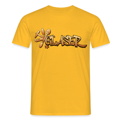 Unisex T-Shirt "Glaser" Gelb Männer T-Shirt