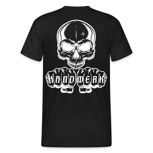 Unisex Heavy T-Shirt "Skull" (beidseitig bedruckt) Schwarz Männer Gildan Heavy T-Shirt