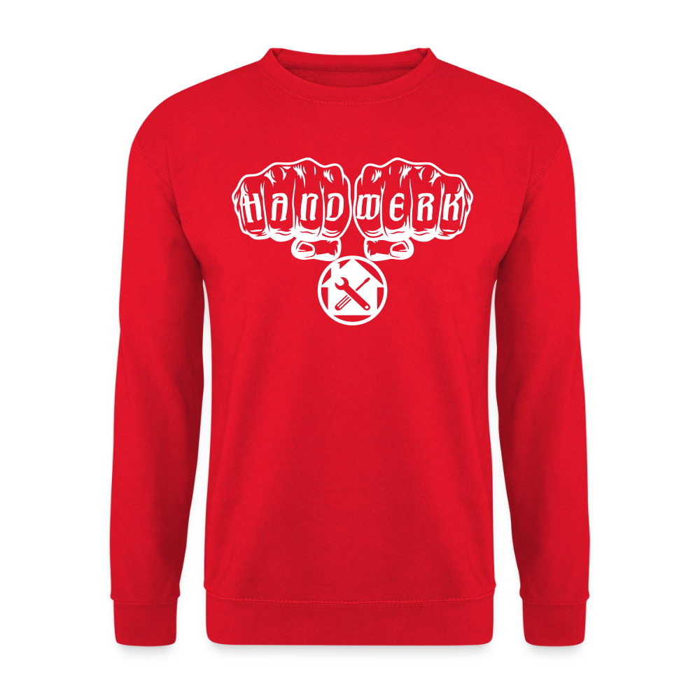 Unisex Pullover "Hausmeister" Rot Unisex Pullover