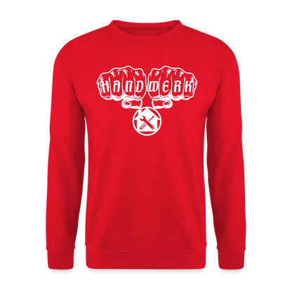 Unisex Pullover "Hausmeister" Rot Unisex Pullover