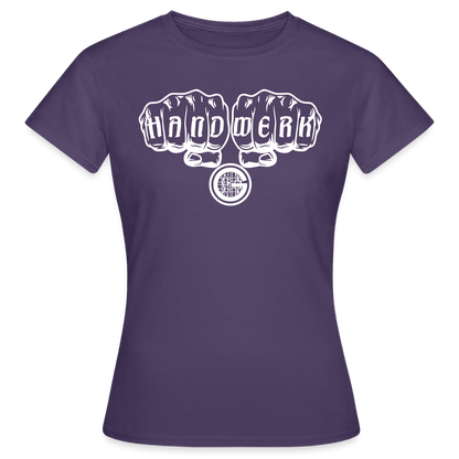 Frauen T-Shirt "Gerüstbauer" - Dunkellila