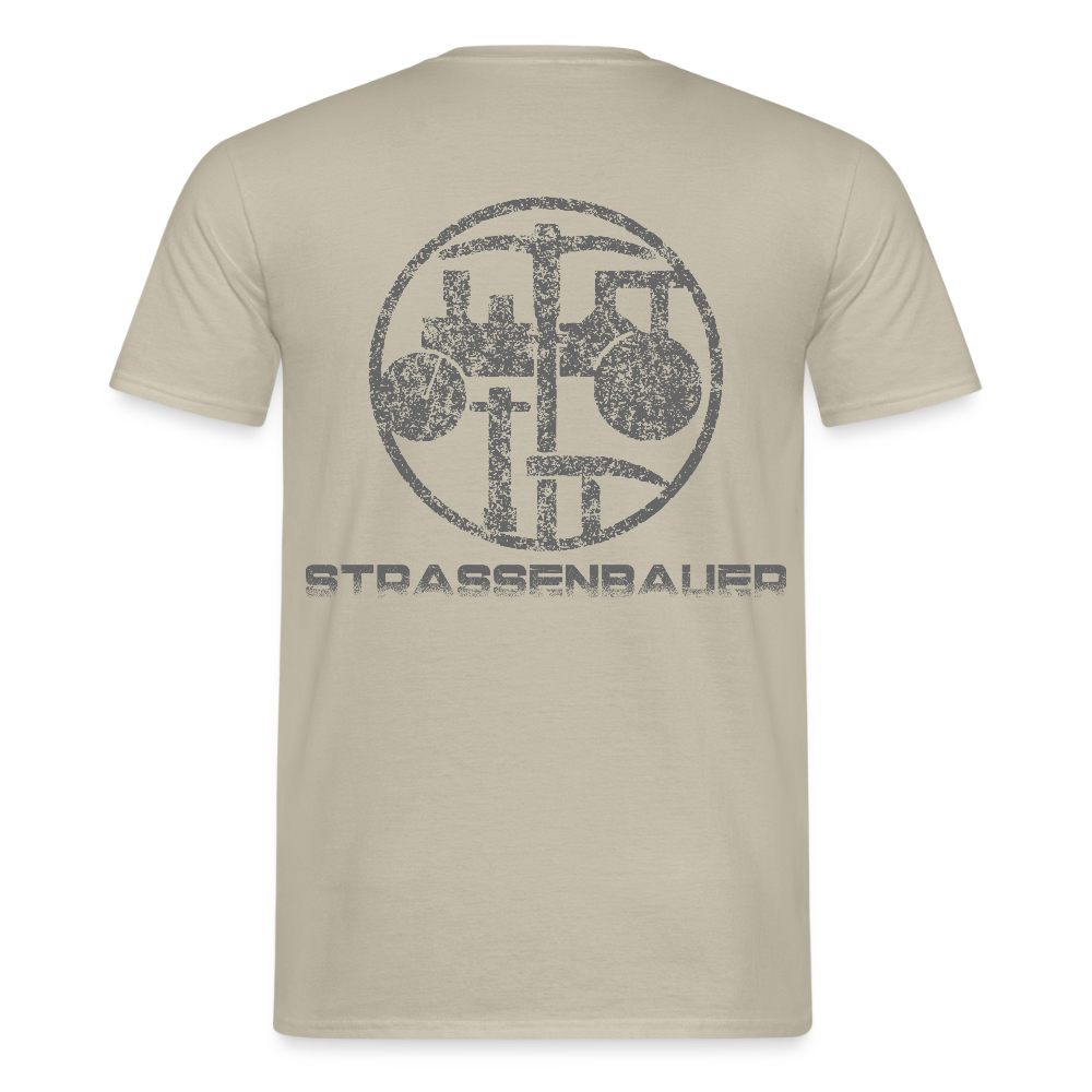 Unisex T-Shirt "Strassenbauer" Sandbeige Männer T-Shirt