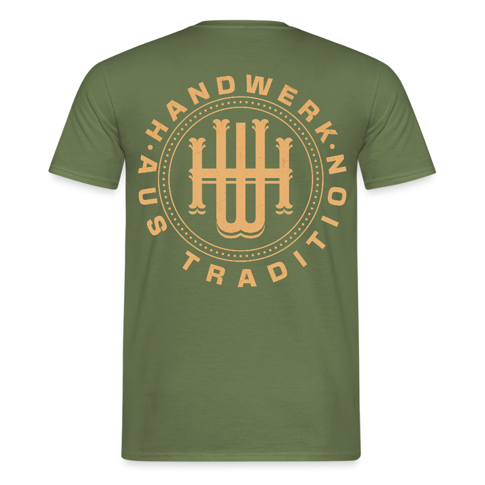 Unisex T-Shirt "Handwerk" (beidseitig bedruckt) Männer T-Shirt