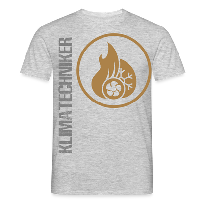 Unisex T-Shirt "Klimatechniker" Grau meliert Männer T-Shirt