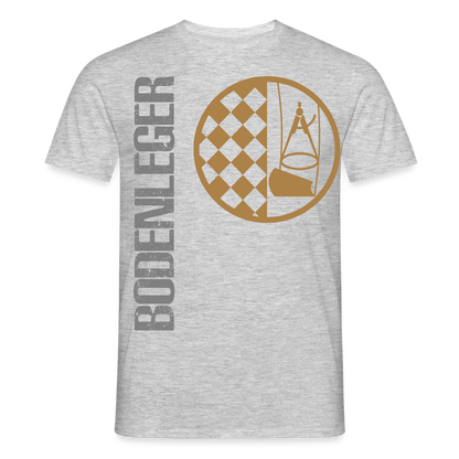 Unisex T-Shirt "Bodenleger" Grau meliert Männer T-Shirt