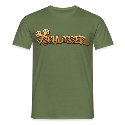 Unisex T-Shirt "Schlosser" Militärgrün Männer T-Shirt