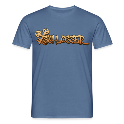 Unisex T-Shirt "Schlosser" Taubenblau Männer T-Shirt