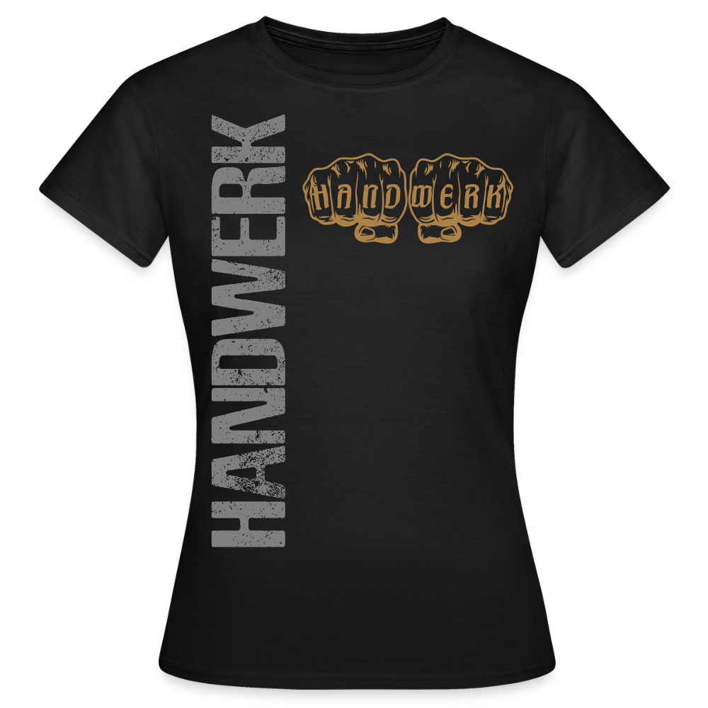 Frauen T-Shirt "Handwerk24" Schwarz Frauen T-Shirt