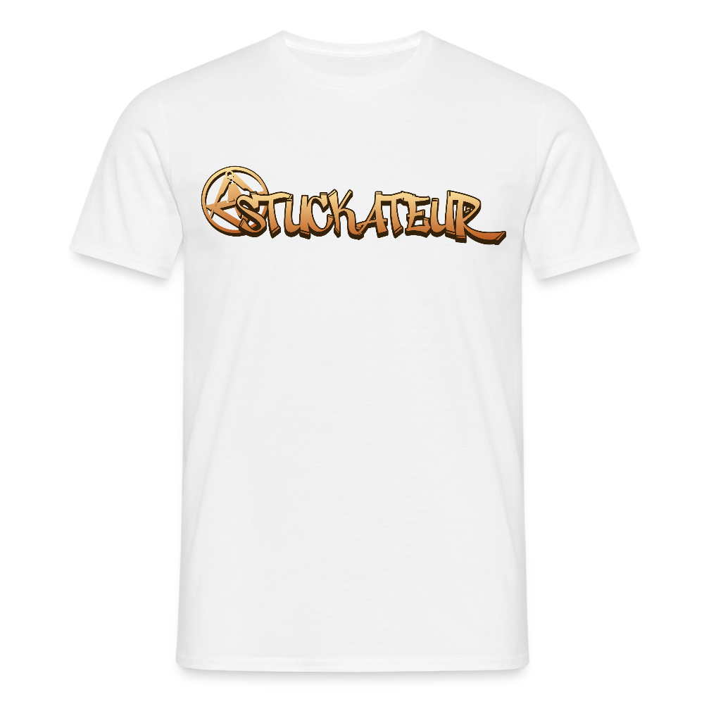Unisex T-Shirt "Stuckateur" Weiß Männer T-Shirt