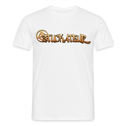 Unisex T-Shirt "Stuckateur" Weiß Männer T-Shirt