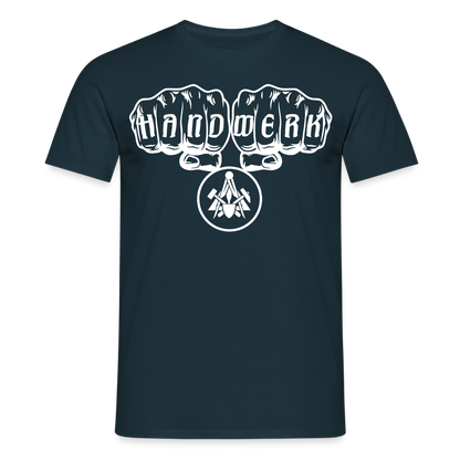 Unisex T-Shirt "Maurer" Navy Männer T-Shirt