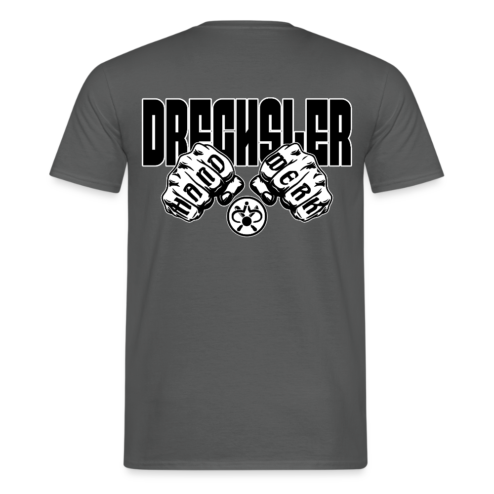Unisex T-Shirt "Drechsler" (beidseitig bedruckt) Anthrazit Männer T-Shirt