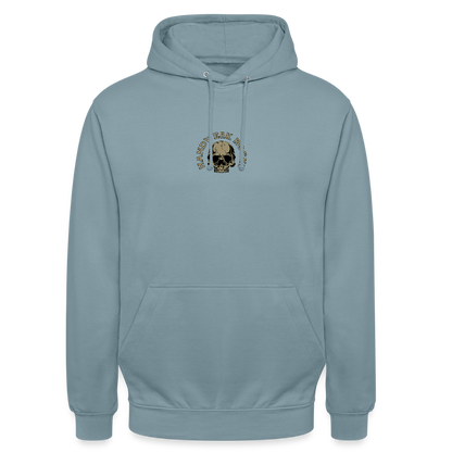 Unisex Hoodie "Handwerk-Rockt" (beidseitig bedruckt) - Nebelblau