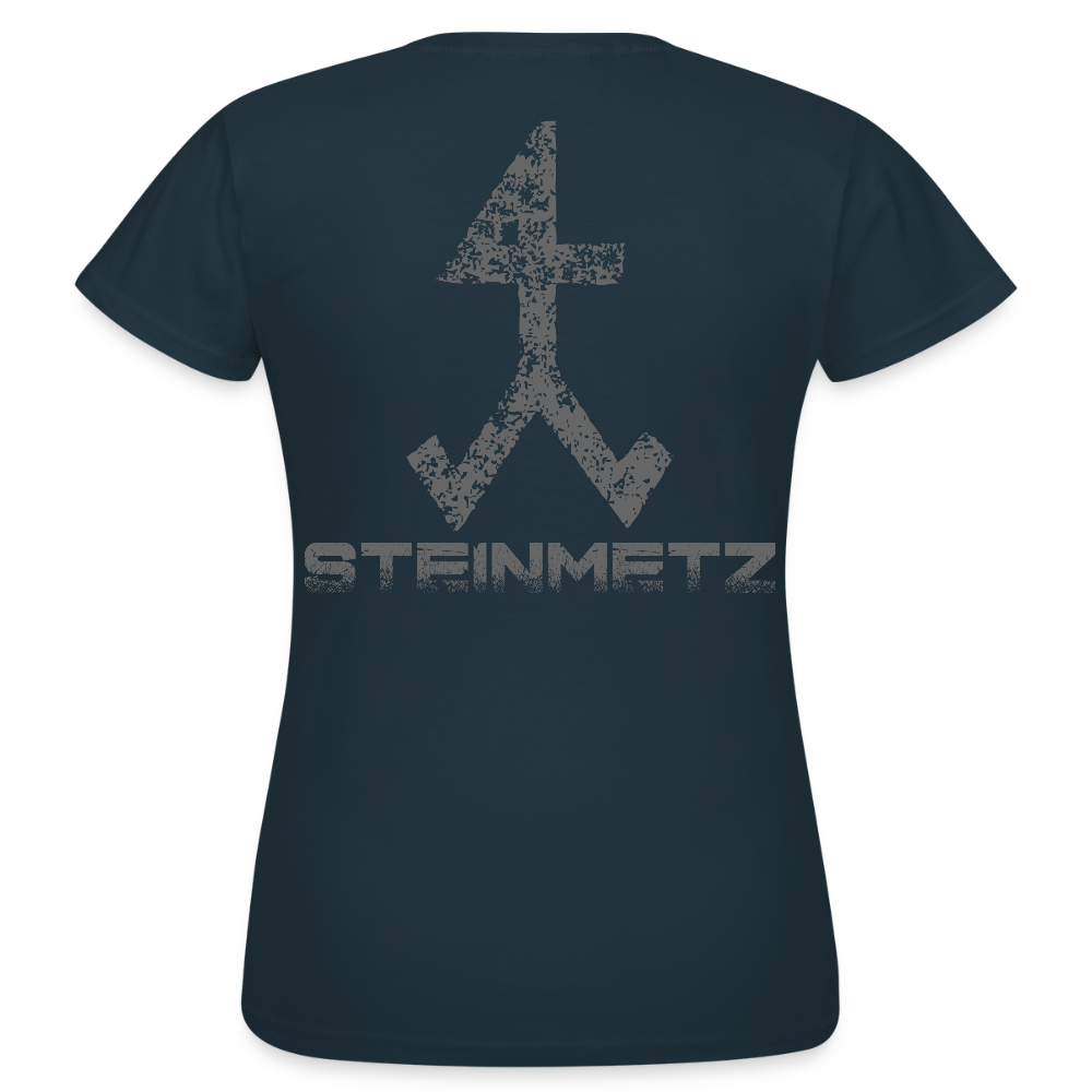 Frauen T-Shirt "Steinmetz" Navy Frauen T-Shirt