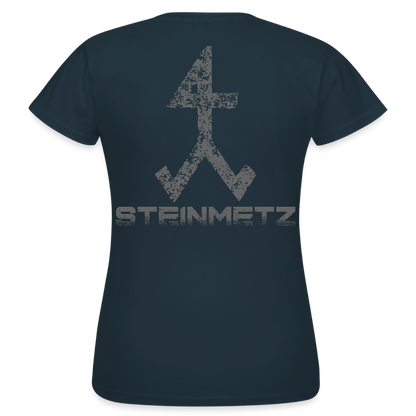 Frauen T-Shirt "Steinmetz" Navy Frauen T-Shirt