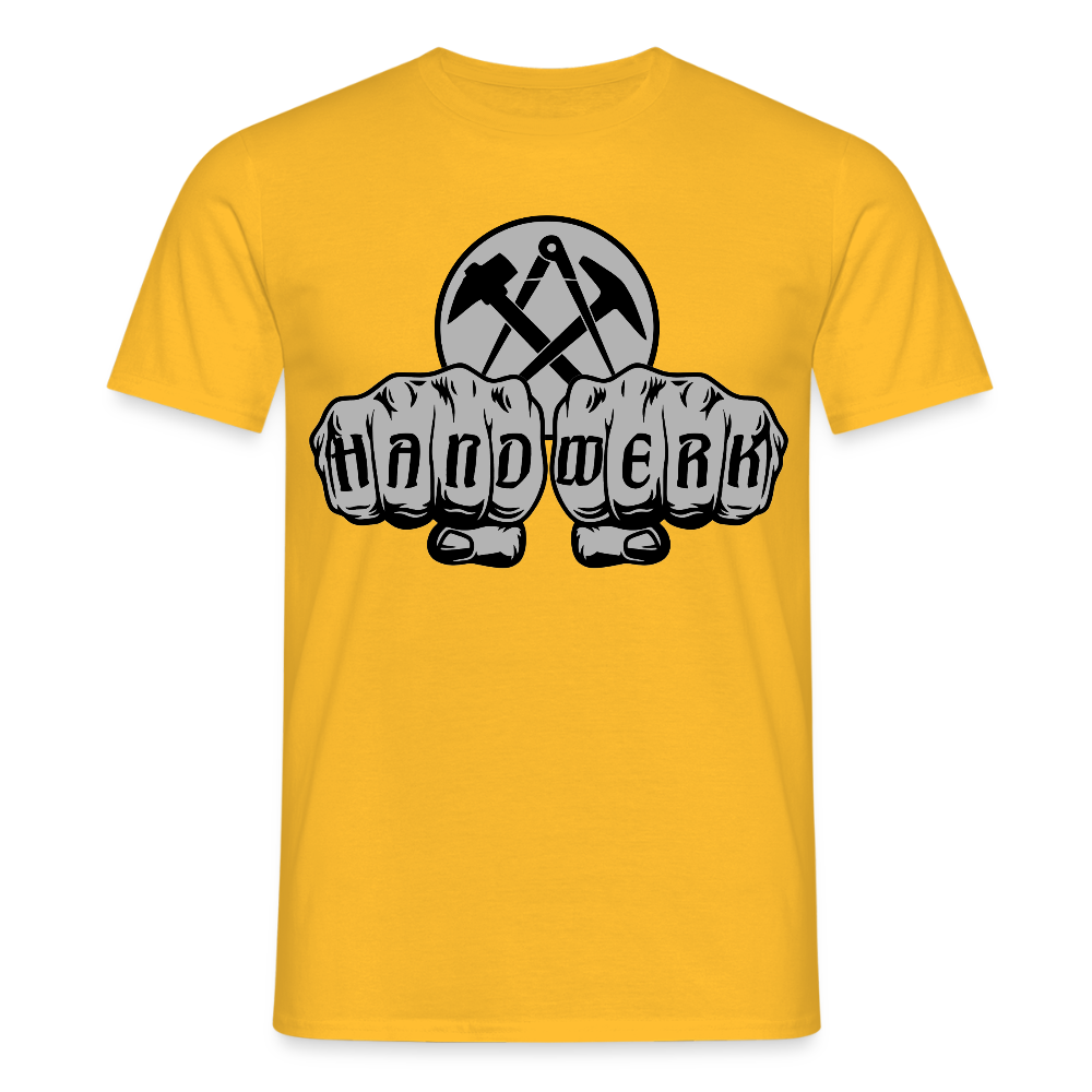 Unisex T-Shirt "Dachdecker" Gelb Männer T-Shirt