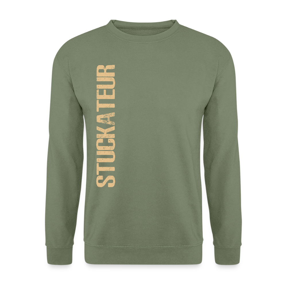 Unisex Pullover "Stuckateur" Armeegrün Unisex Pullover