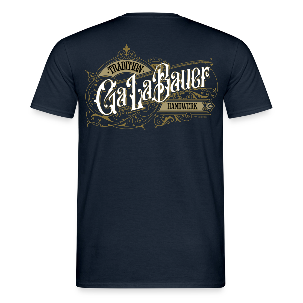 Unisex T-Shirt "GaLaBauer" von Spreadconnect, Männer T-Shirt mit nostalgischem Druck, weiches Baumwollmaterial, casual getragen.