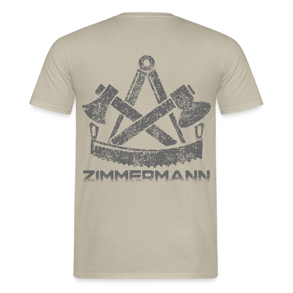 Unisex T-Shirt "Zimmermann" Sandbeige Männer T-Shirt
