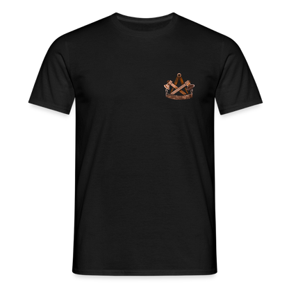 Unisex T-Shirt "Zimmermann" (beidseitig bedruckt) - Schwarz
