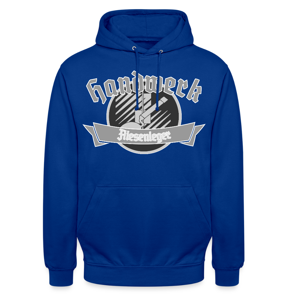 Unisex Hoodie "Fliesenleger" Royalblau Unisex Hoodie