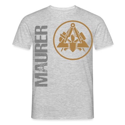 Unisex T-Shirt "Maurer" Grau meliert Männer T-Shirt