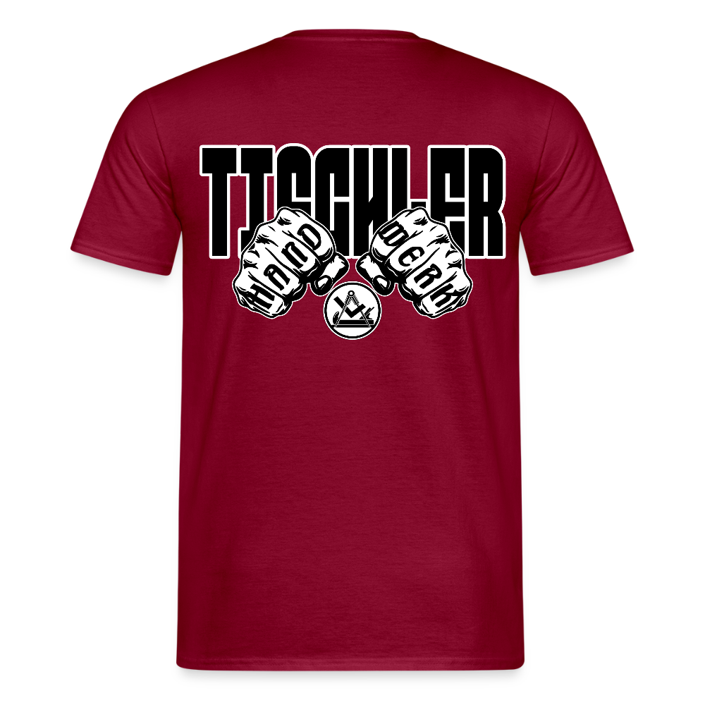 Unisex T-Shirt "Tischler" Ziegelrot Männer T-Shirt