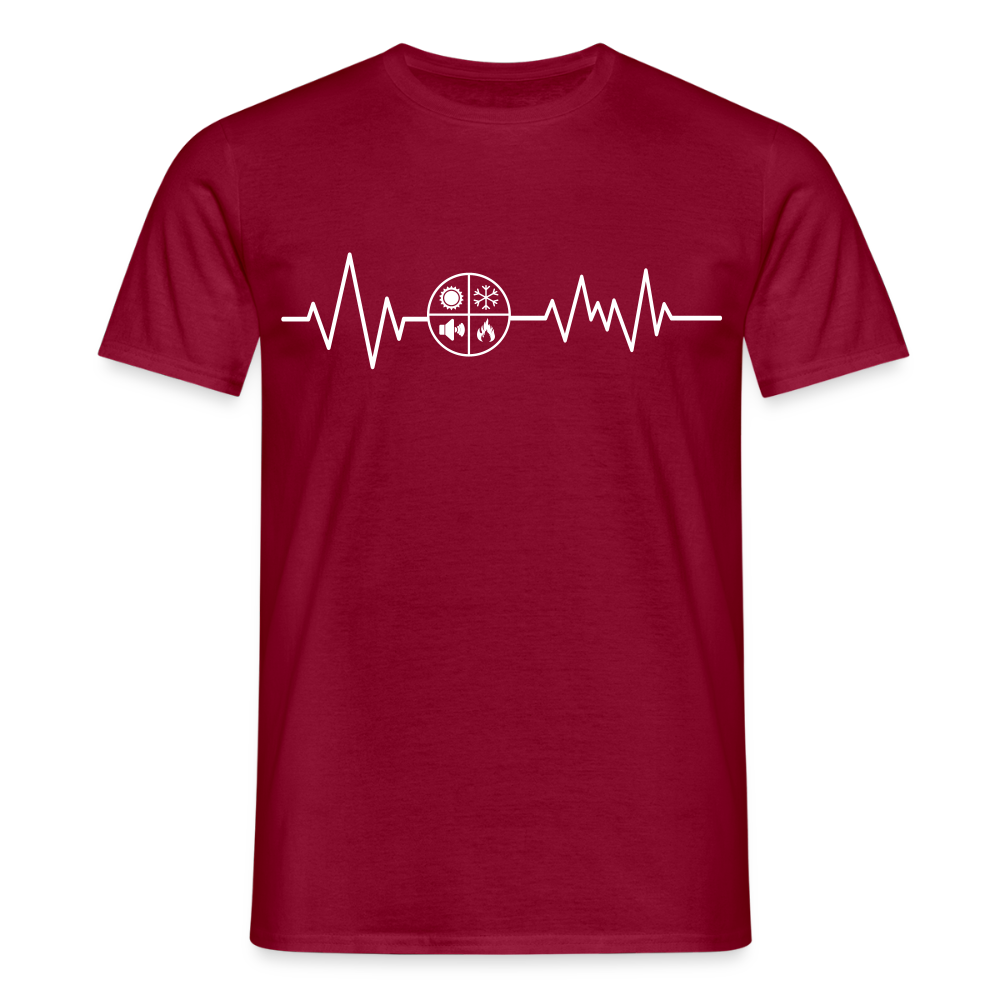 Unisex T-Shirt "Isolierer" Ziegelrot Männer T-Shirt