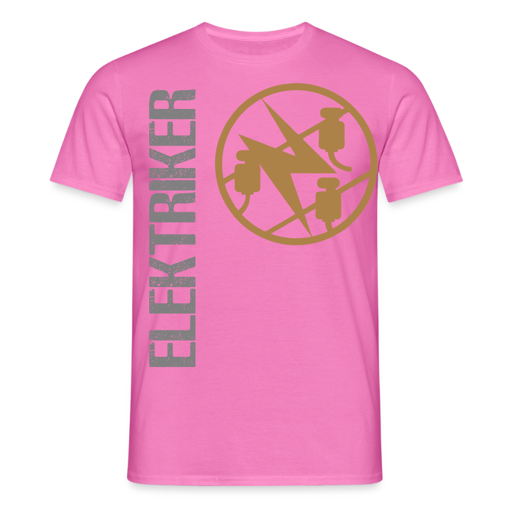 Unisex T-Shirt "Elektriker" Pink Männer T-Shirt