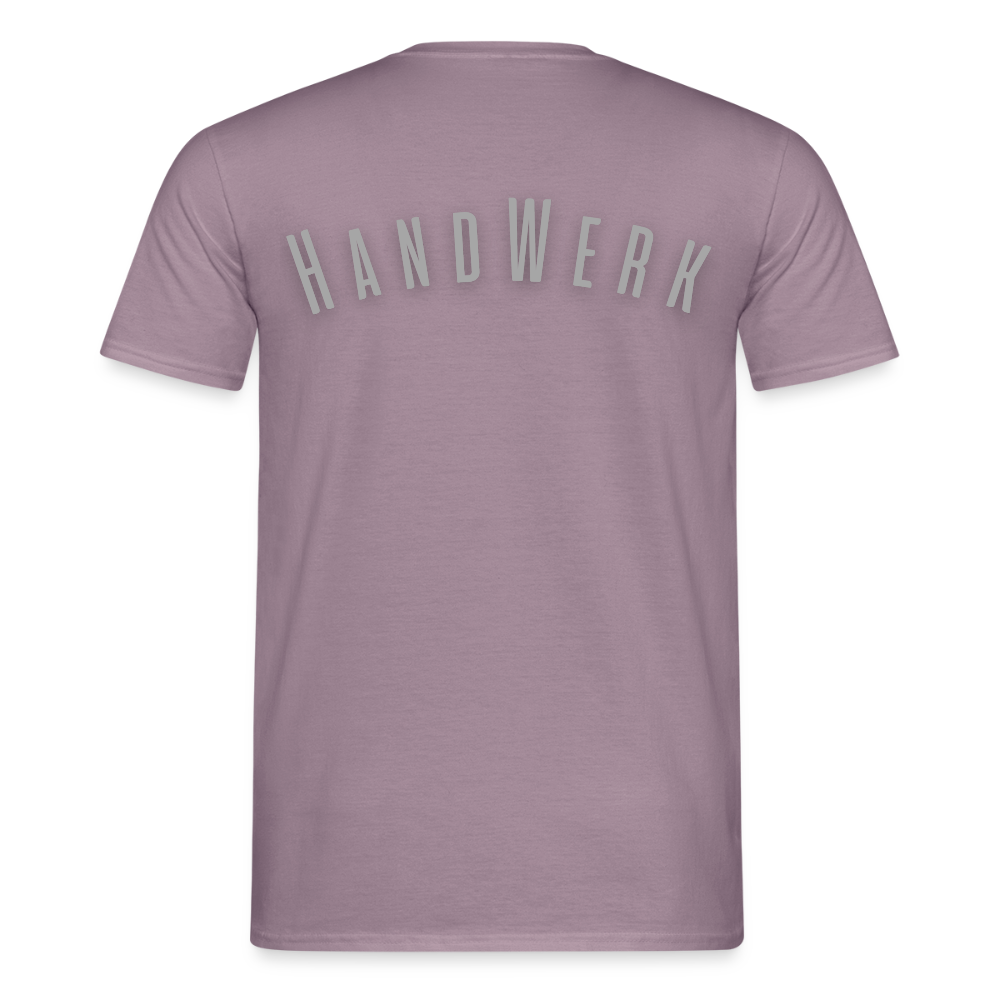 Unisex T-Shirt "Handwerk" Lilagrau Männer T-Shirt