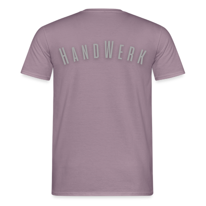 Unisex T-Shirt "Handwerk" Lilagrau Männer T-Shirt