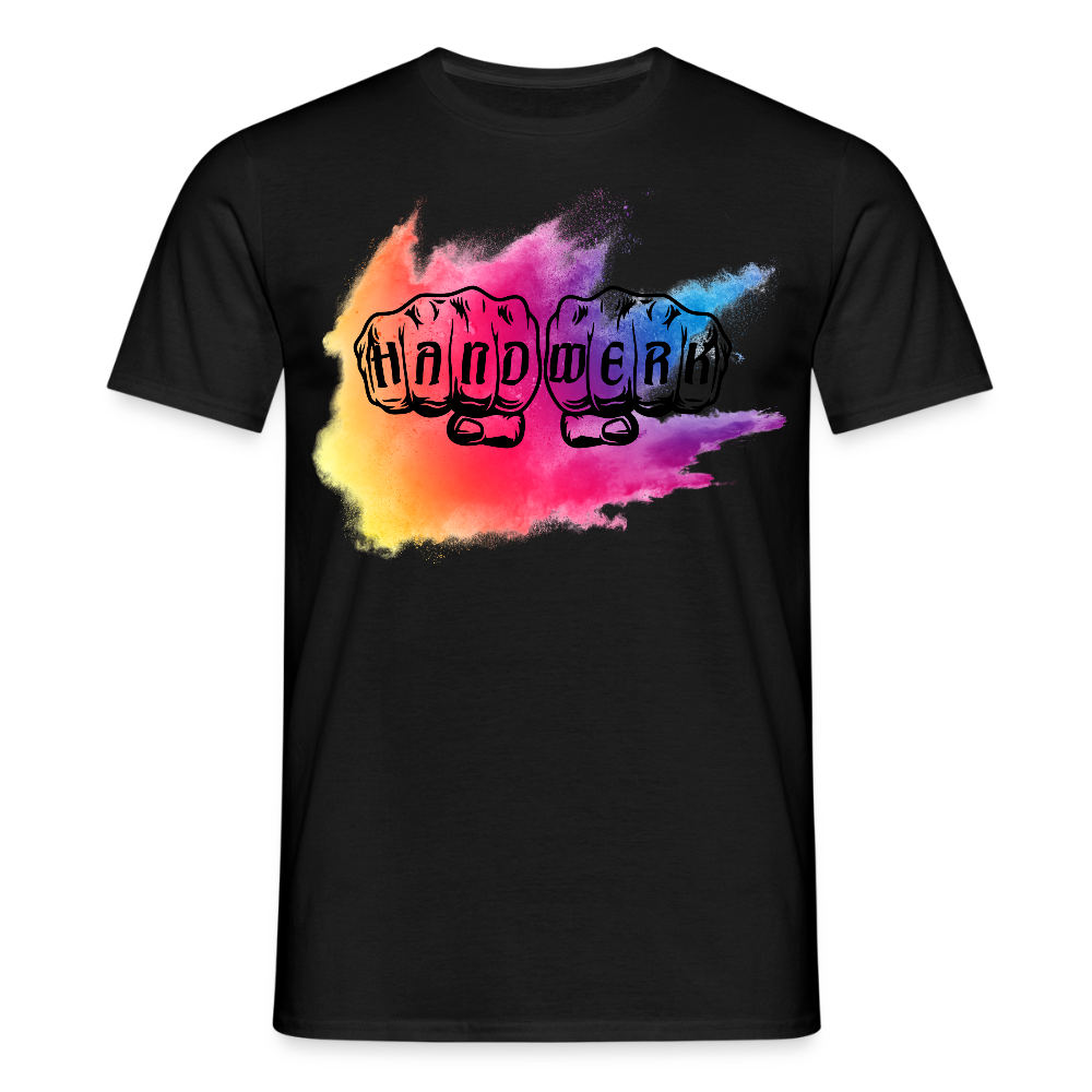 Unisex T-Shirt "Holy-Handwerk" Schwarz Männer T-Shirt