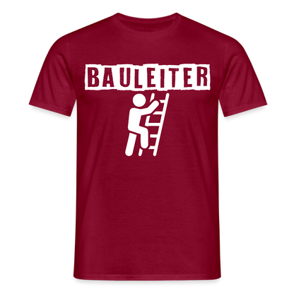 Unisex T-Shirt "Bauleiter" Ziegelrot Männer T-Shirt