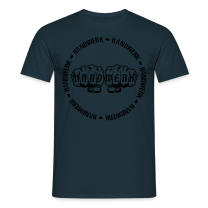 Unisex T-Shirt "Handwerk-Handwerk" Navy Männer T-Shirt