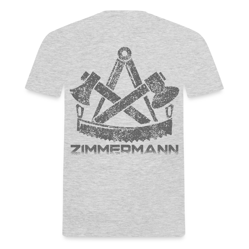 Unisex T-Shirt "Zimmermann" Grau meliert Männer T-Shirt