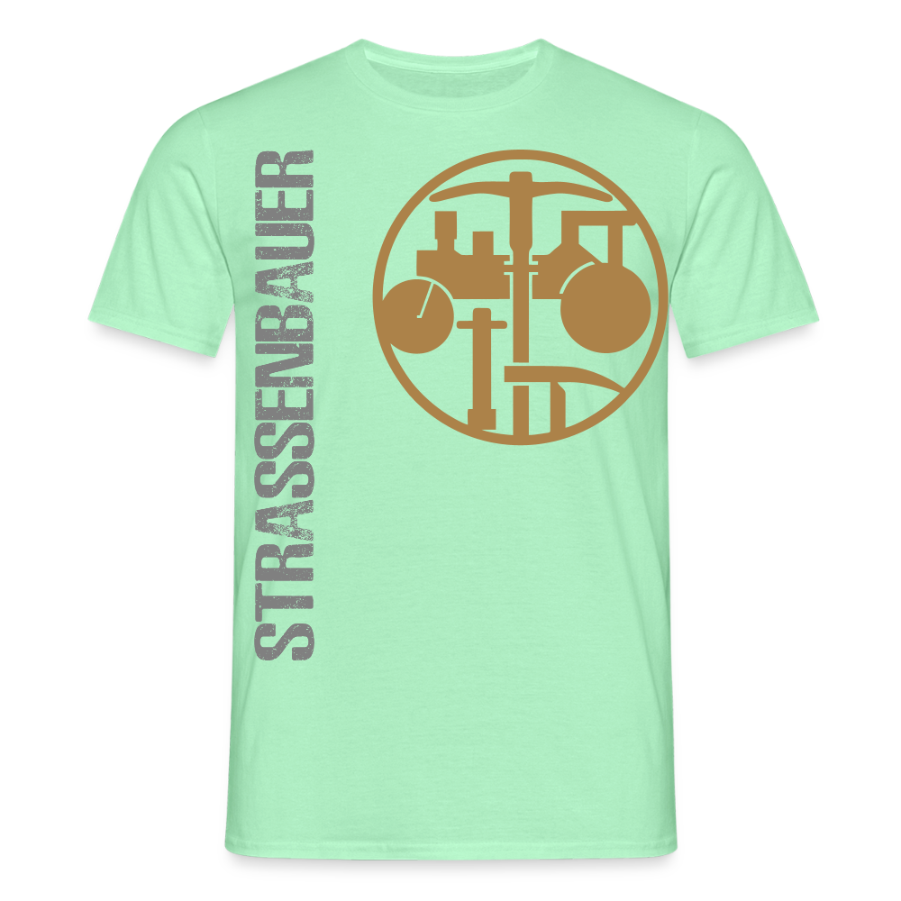 Unisex T-Shirt "Strassenbauer" Mintgrün Männer T-Shirt