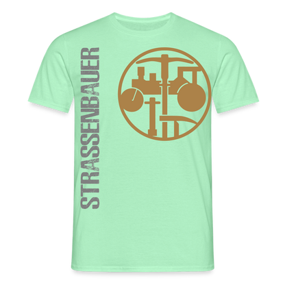 Unisex T-Shirt "Strassenbauer" Mintgrün Männer T-Shirt