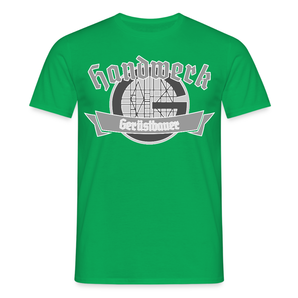 Unisex T-Shirt "Gerüstbauer" Kelly Green Männer T-Shirt