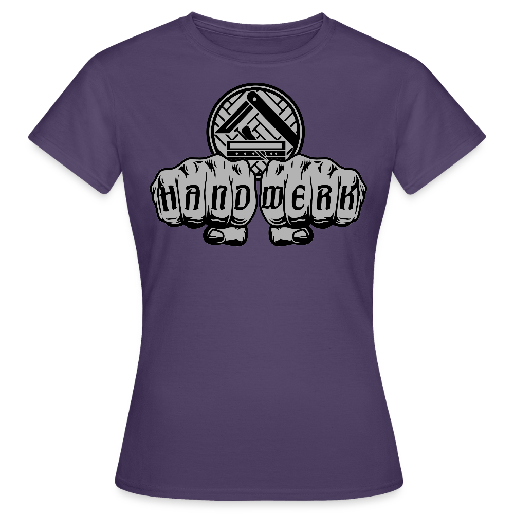 Frauen T-Shirt "Parkettleger" Dunkellila Frauen T-Shirt