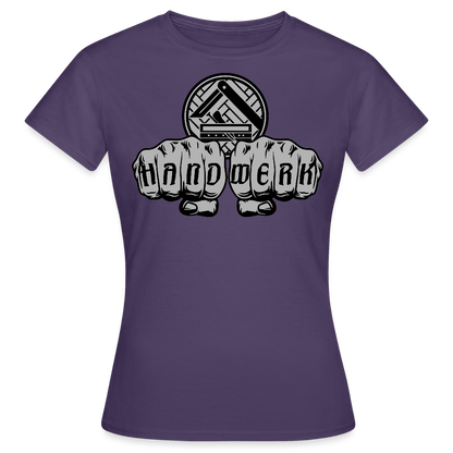 Frauen T-Shirt "Parkettleger" Dunkellila Frauen T-Shirt