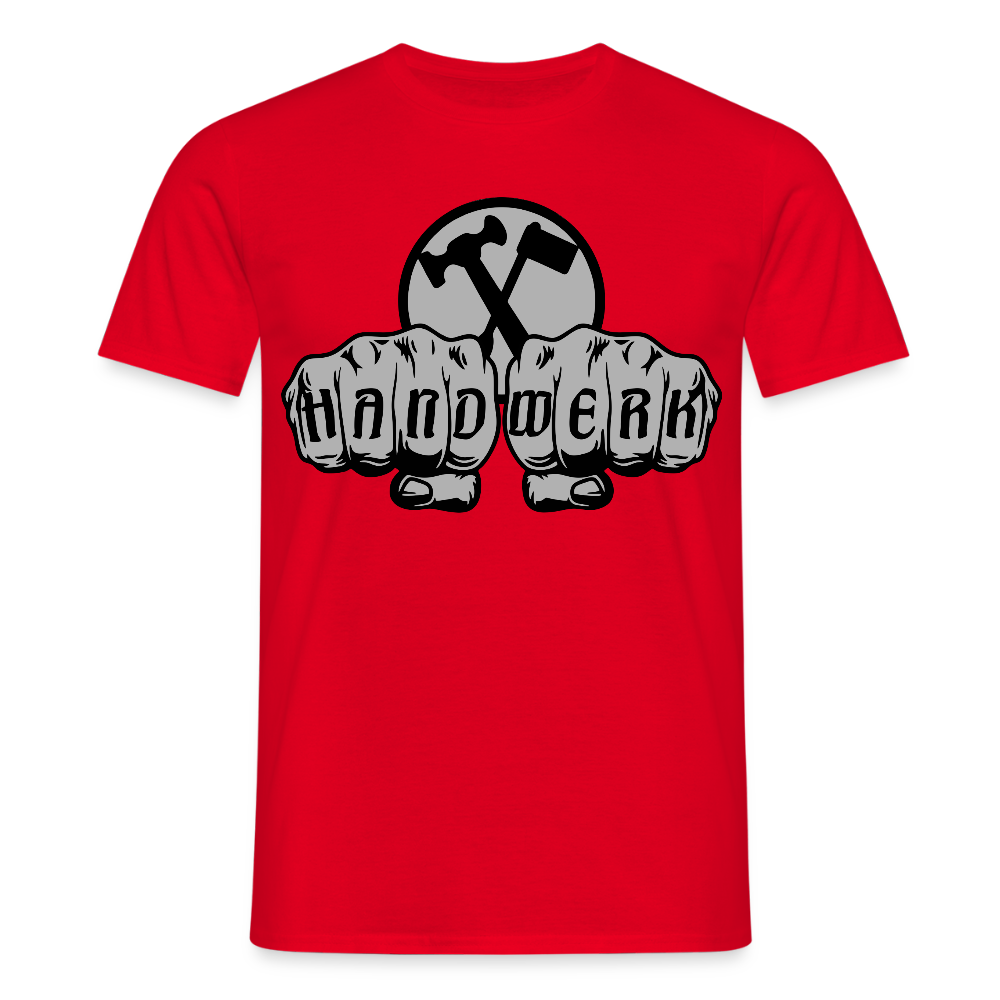 Unisex T-Shirt "Installateur" Rot Männer T-Shirt