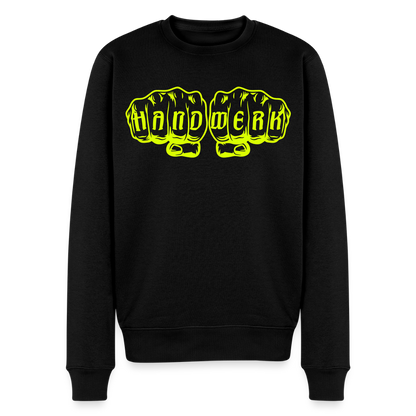 Unisex Premium Pullover "Schweisser" neongelb Schwarz Männer Premium Pullover