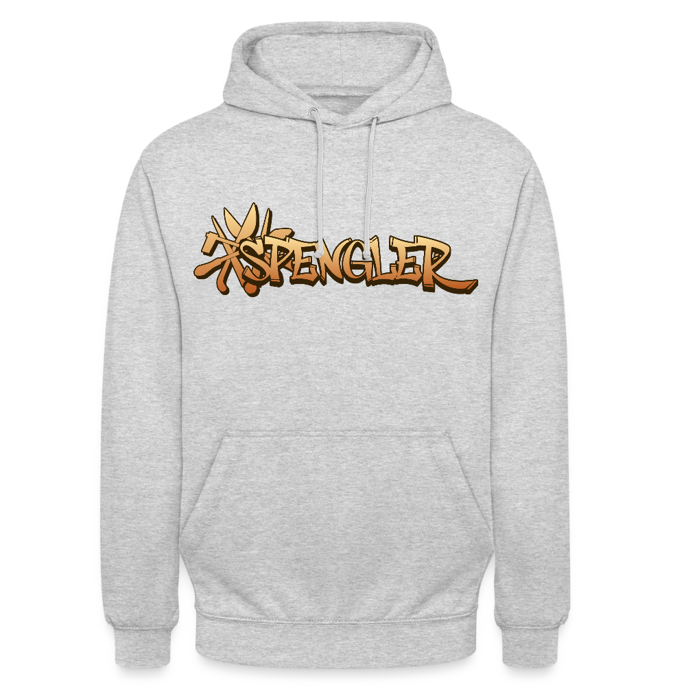 Unisex Hoodie "Spengler" Hellgrau meliert Unisex Hoodie