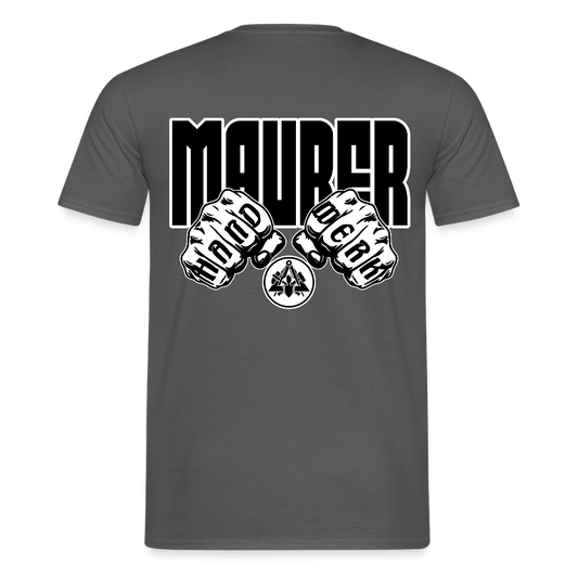 Unisex T-Shirt "Maurer" Anthrazit Männer T-Shirt