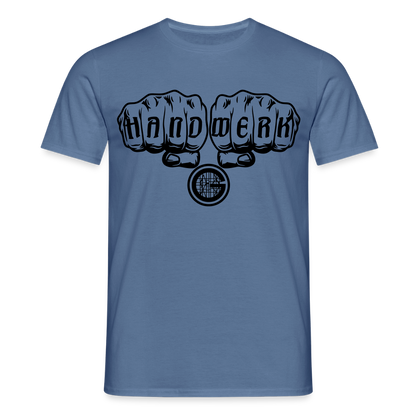 Unisex T-Shirt "Gerüstbauer" Taubenblau Männer T-Shirt