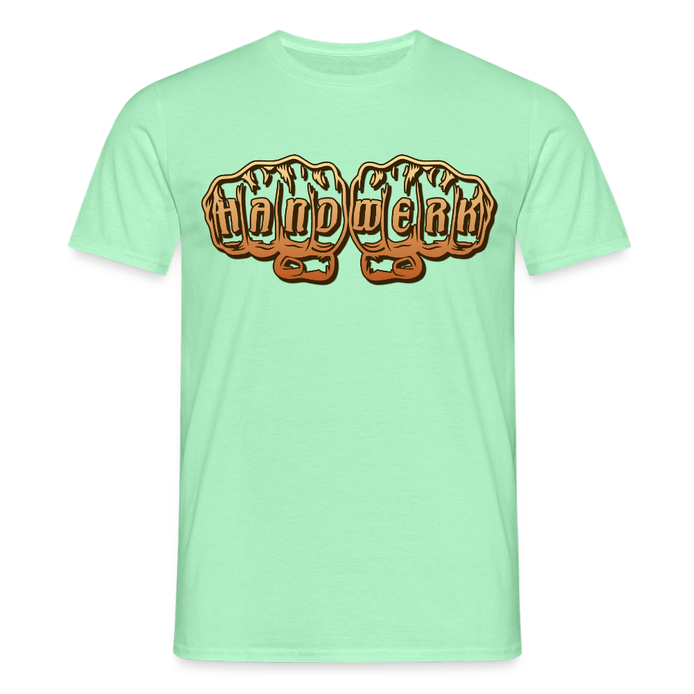 Unisex T-Shirt "Handwerk" Mintgrün Männer T-Shirt