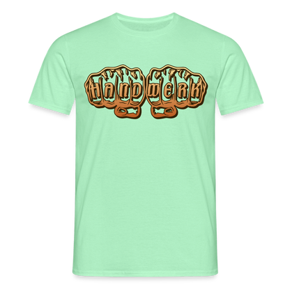 Unisex T-Shirt "Handwerk" Mintgrün Männer T-Shirt